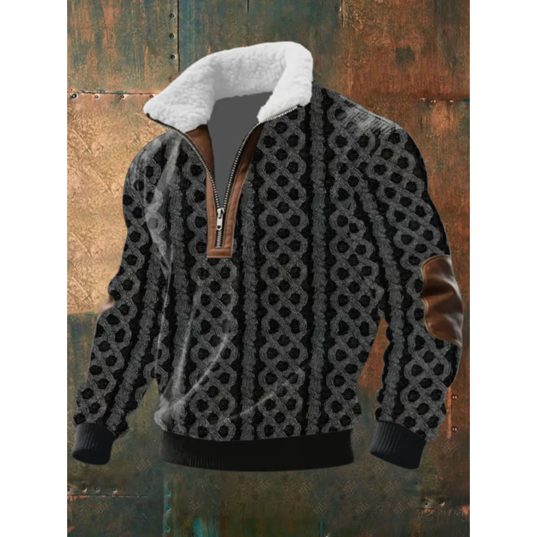 János - Magas nyakú fleece pulóver