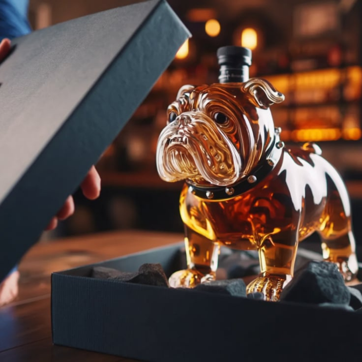 Bulldog Whisky Bottle