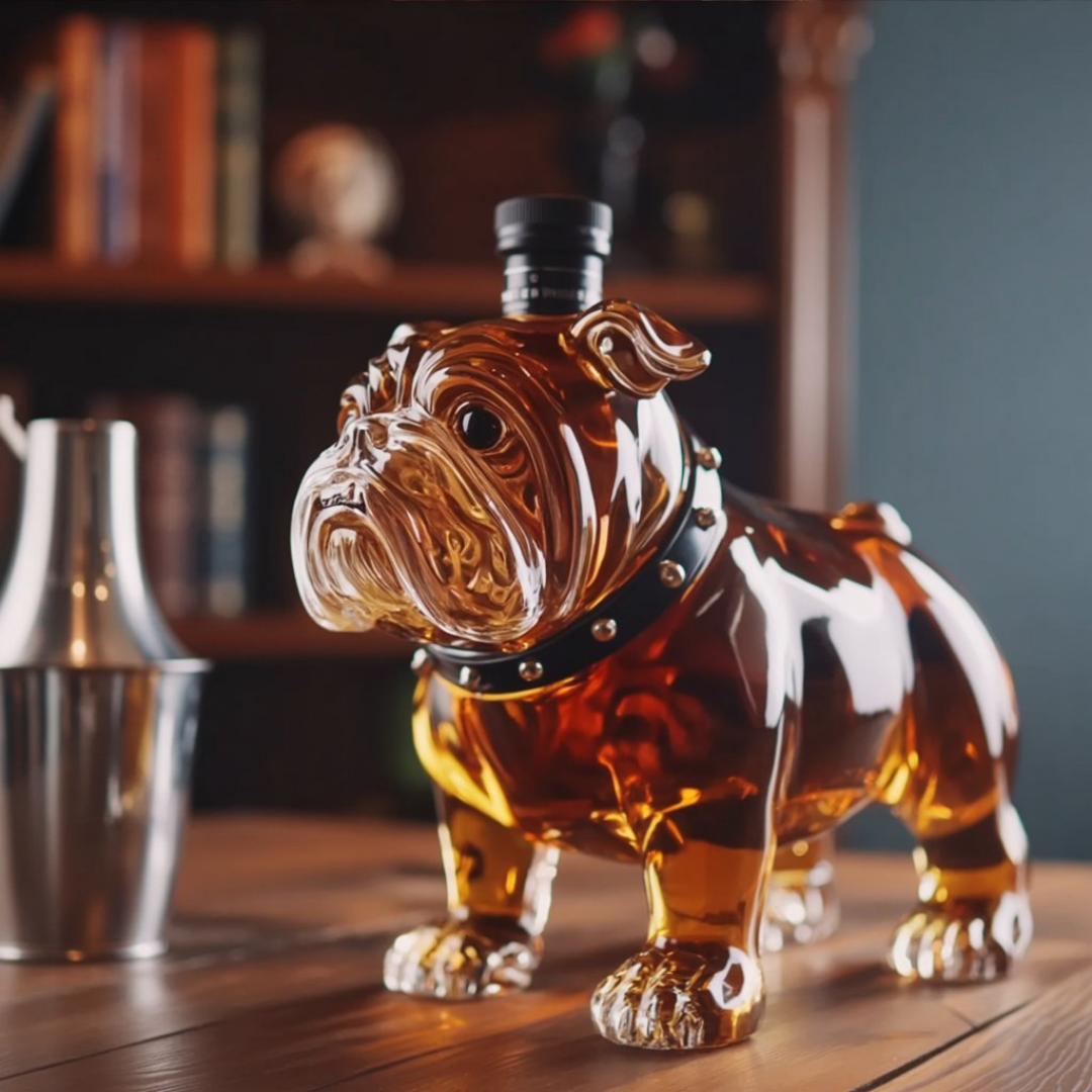 Bulldog Whisky Bottle