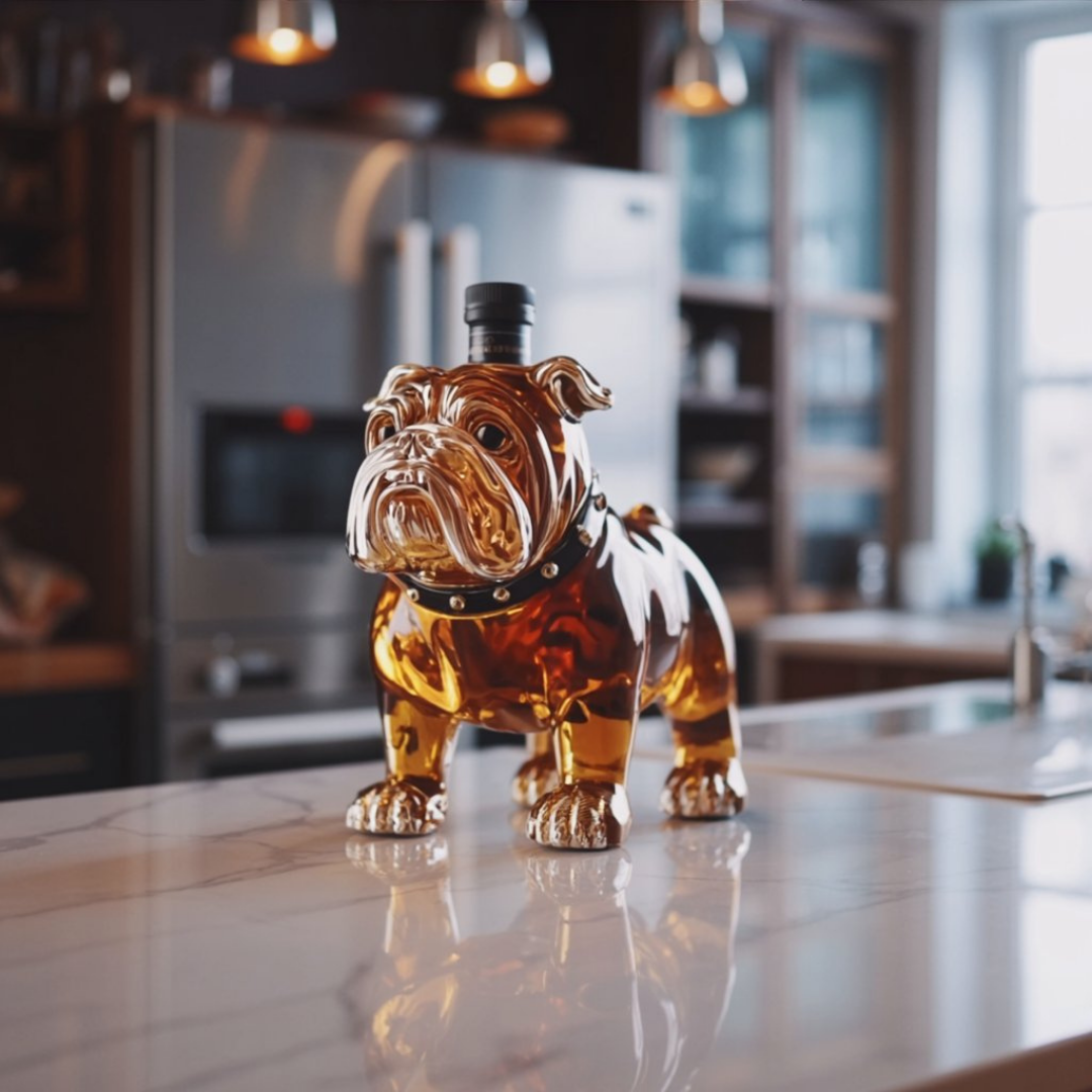 Bulldog Whisky Bottle
