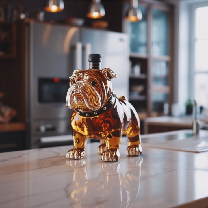 Bulldog Whisky Bottle