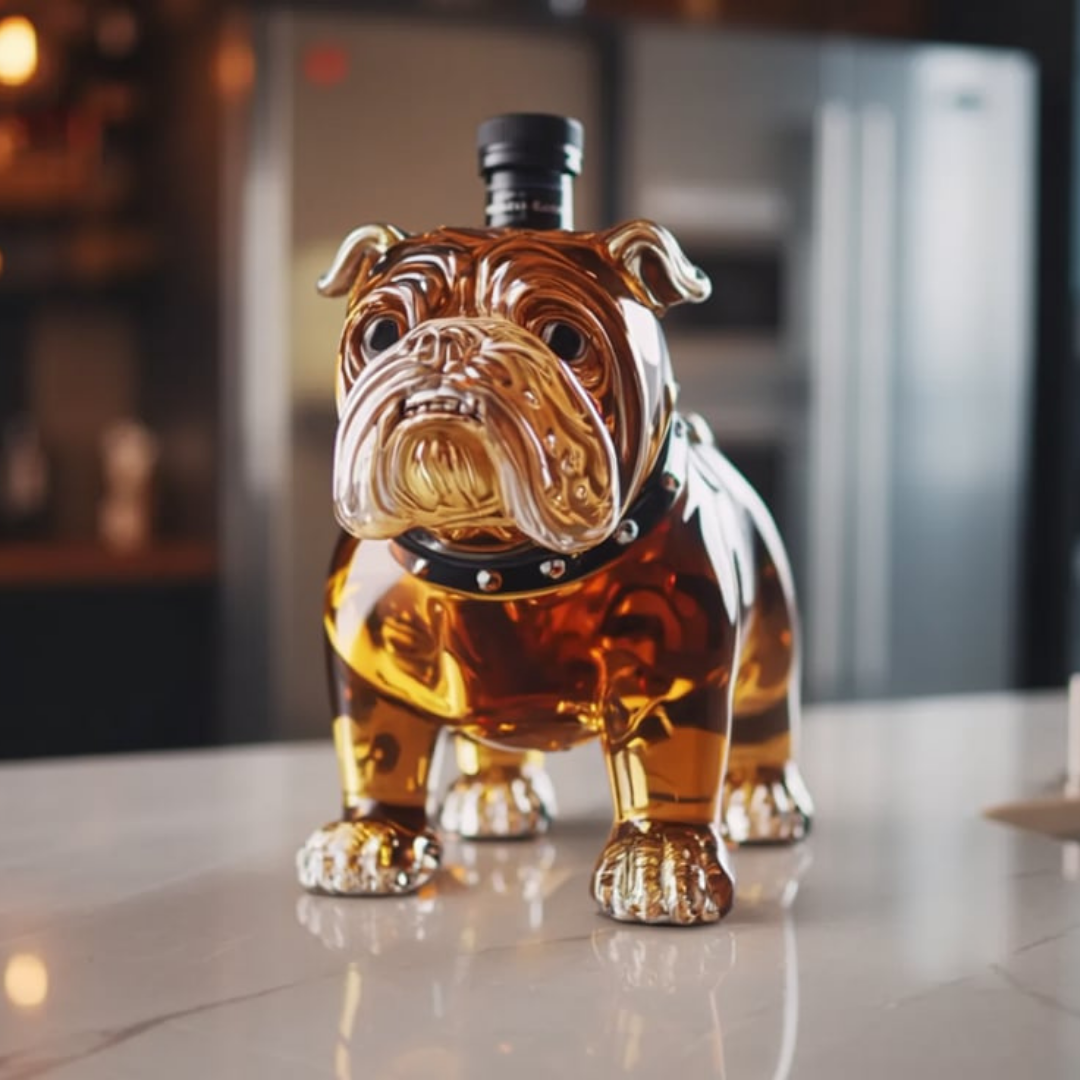 Bulldog Whisky Bottle