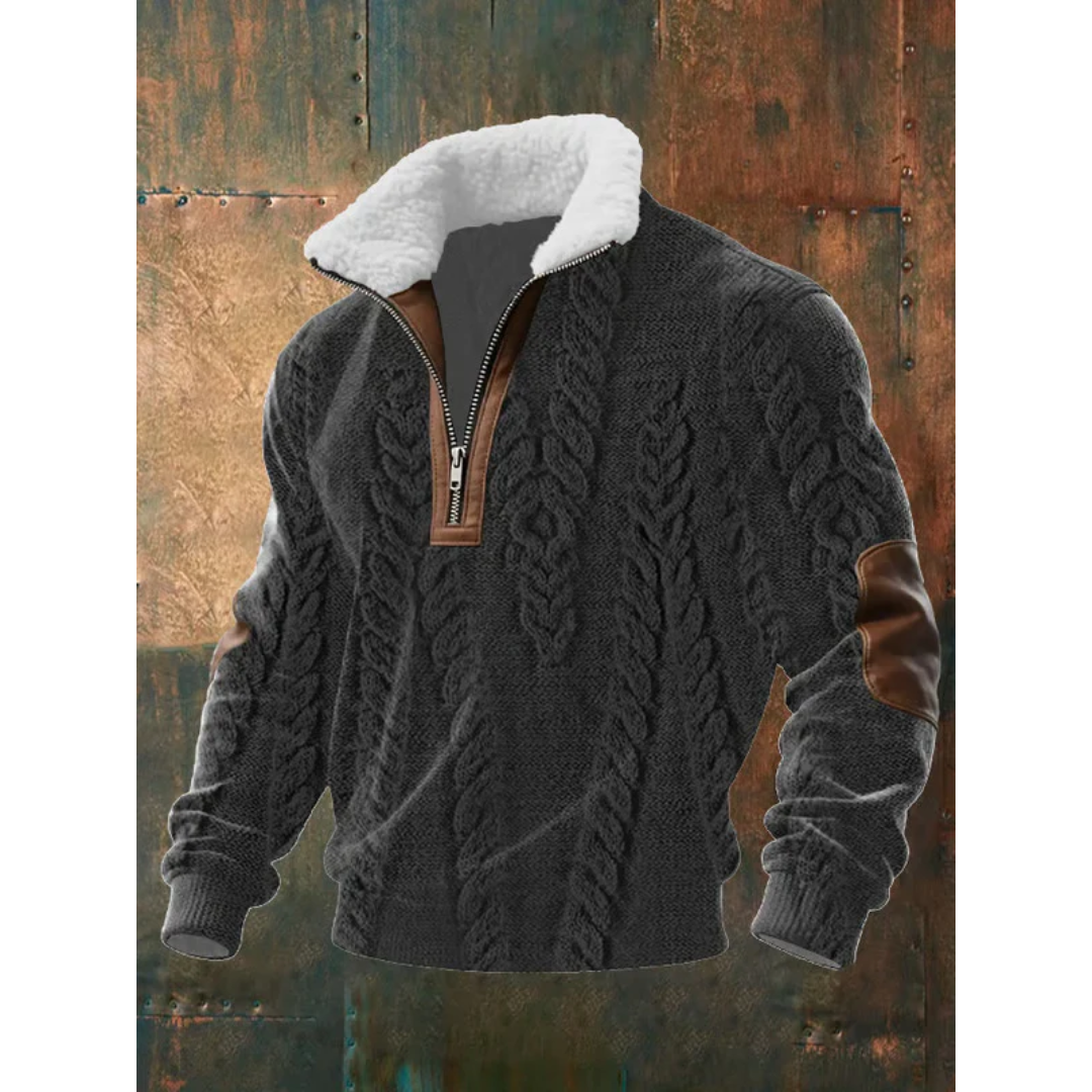 János - Magas nyakú fleece pulóver