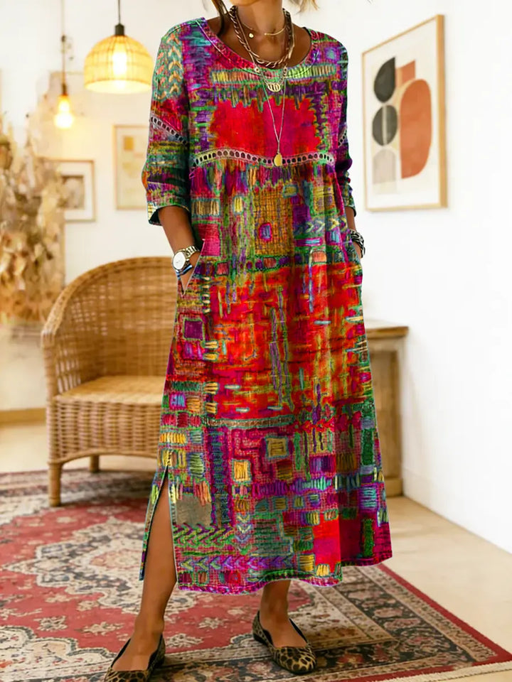 Manuela | Etnikai patchwork farmer ruha