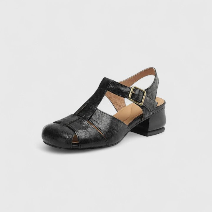 Terézia - Elegáns Bőr Szandálok