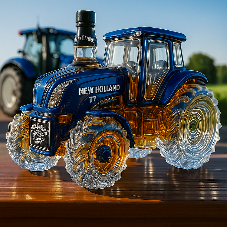 New Holland T7™ Whisky Üveg | Klasszikus Traktor Dizájn