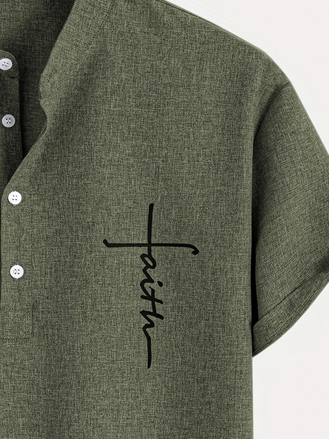Kristóf™ | Elegáns, rövid ujjú ing álló gallérral