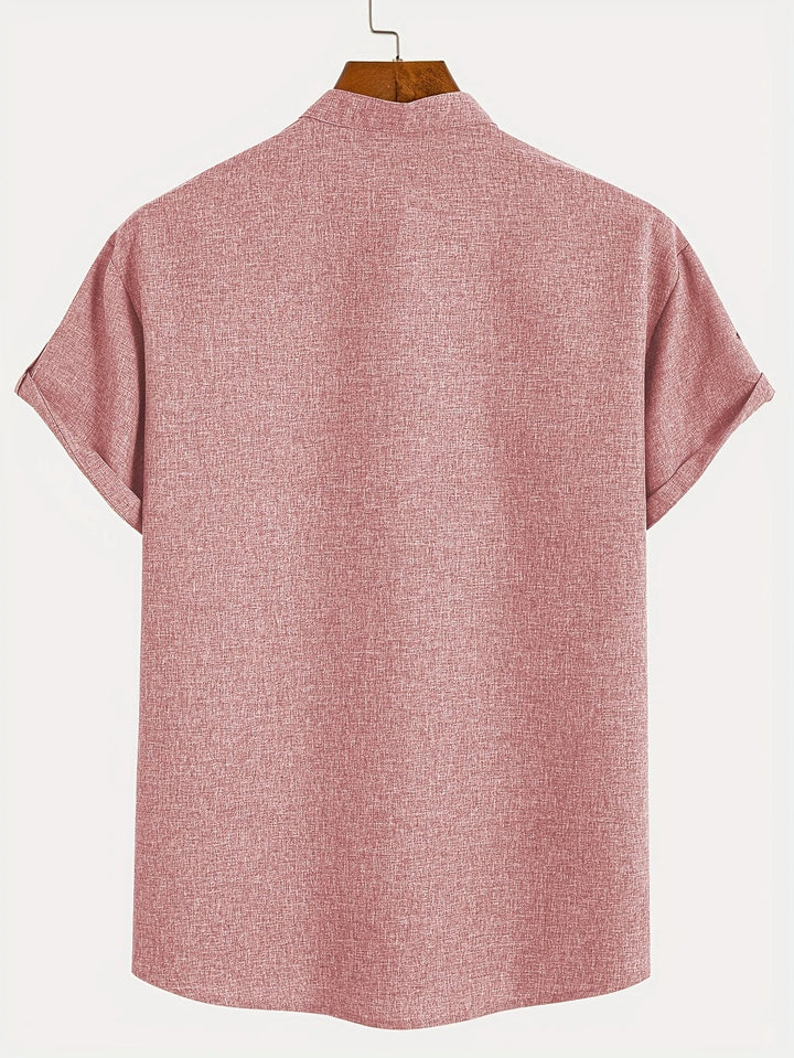 Kristóf™ | Elegáns, rövid ujjú ing álló gallérral