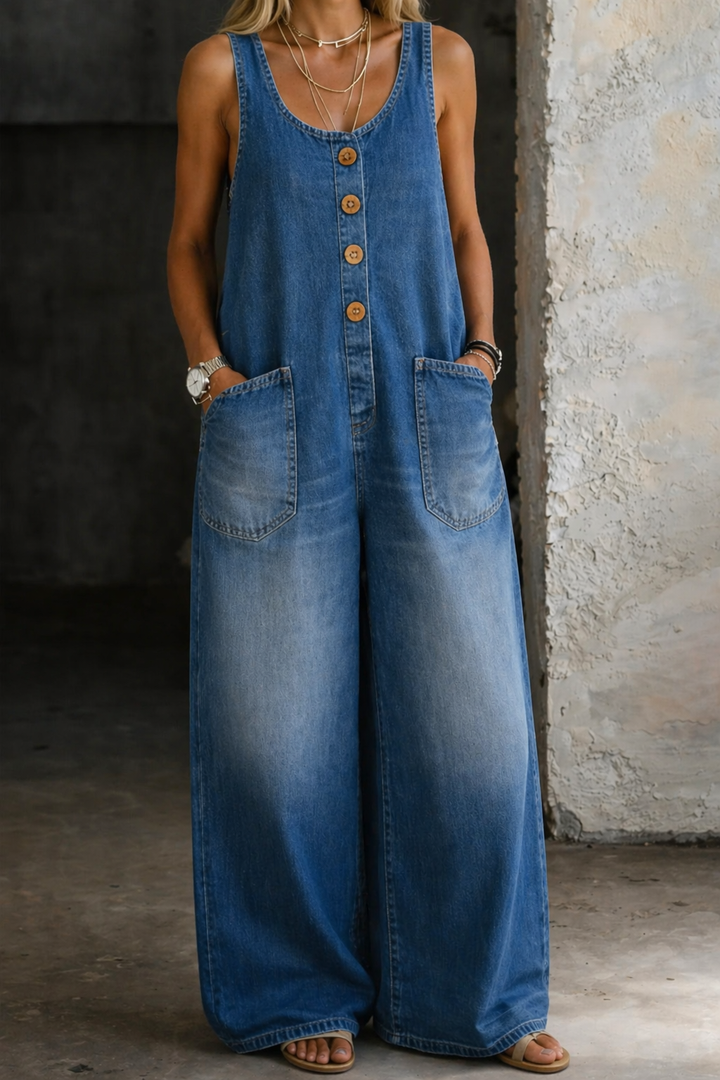 Saylor | Retro mosott pamut farmer overál
