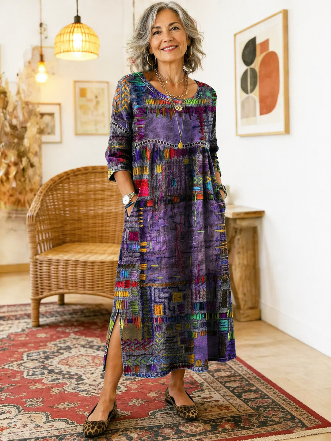 Manuela | Etnikai patchwork farmer ruha