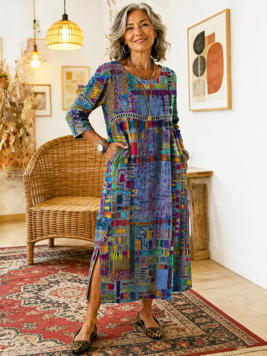 Manuela | Etnikai patchwork farmer ruha