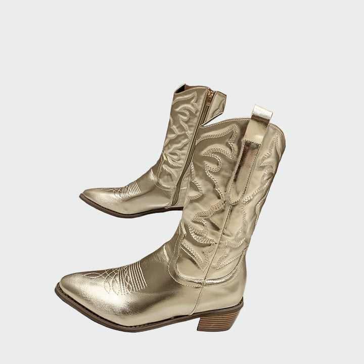 Fém cowboy cipők