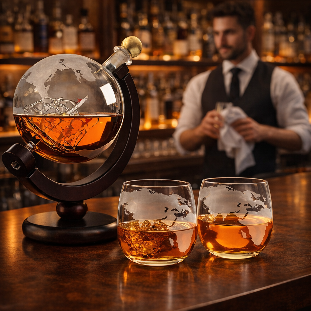 Whisky Üvegek – Világ Térkép Kiadás