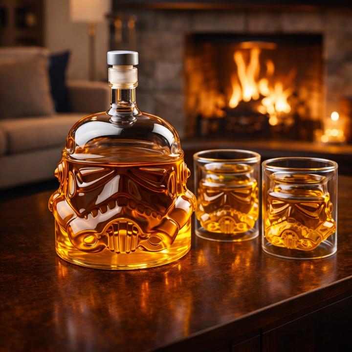 Whisky Üveg - Különleges Kiadás: Palack és Pohár Szett