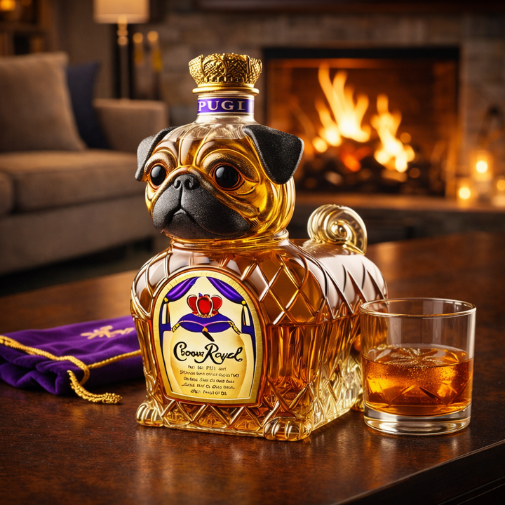 Francia Bulldog Limitált Kiadású Whisky Üveg