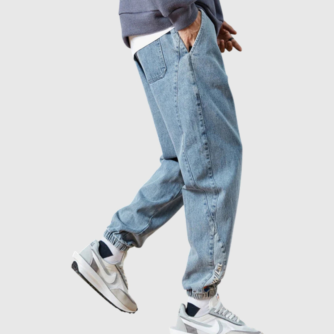 Elegáns farmer jogger nadrág