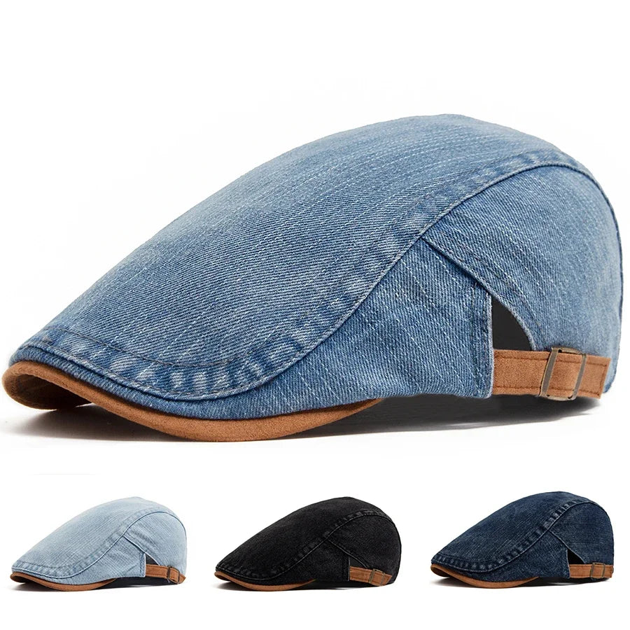 Dávid™ | Prémium Denim Lapos Sapka