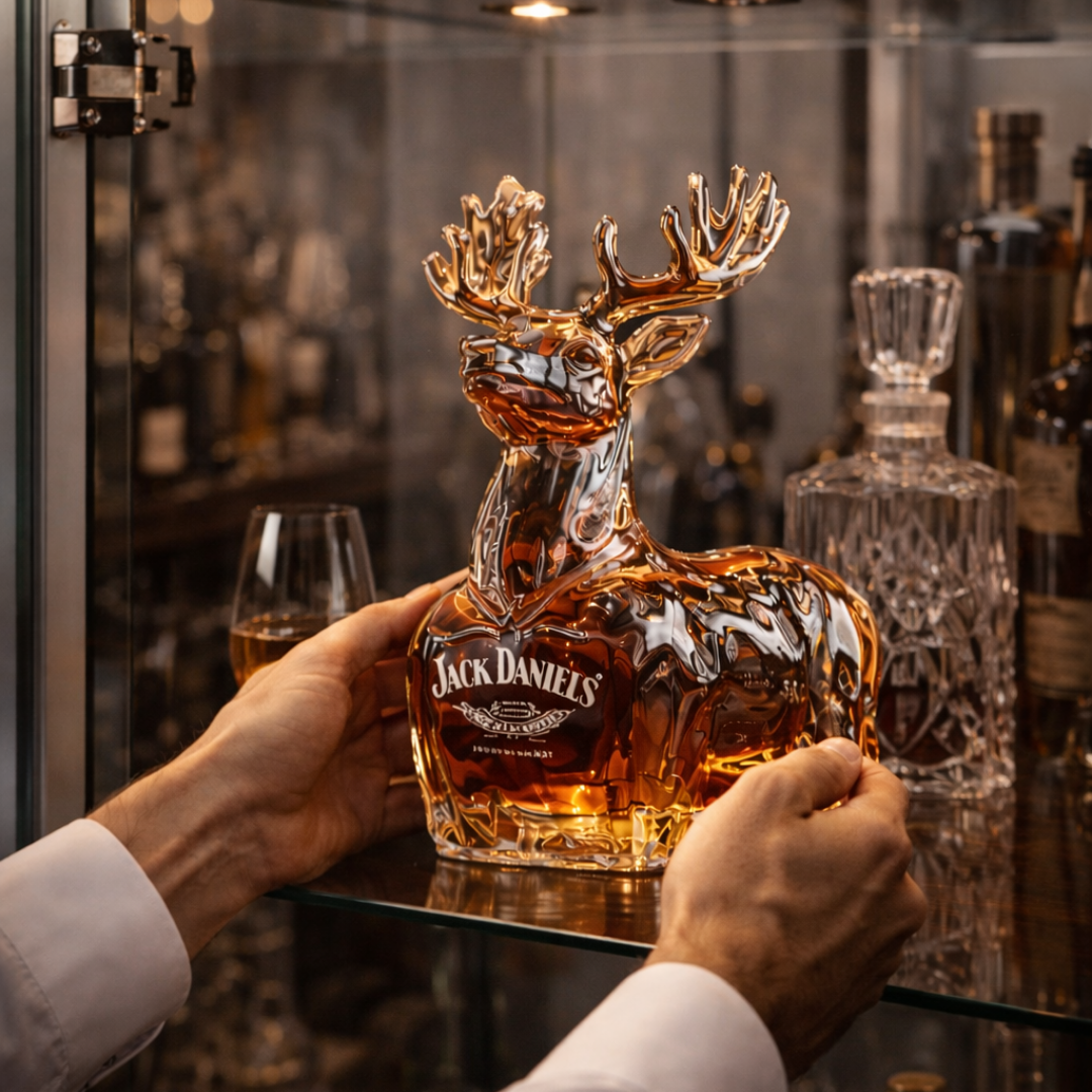 Jack Daniel's Whisky Üveg - Lenyűgöző Rénszarvas Limitált Kiadás
