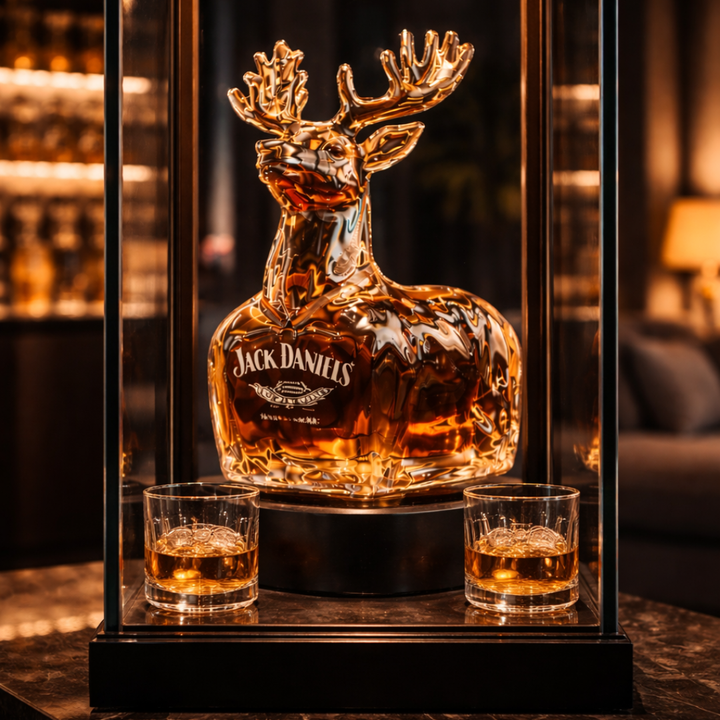 Jack Daniel's Whisky Üveg - Lenyűgöző Rénszarvas Limitált Kiadás