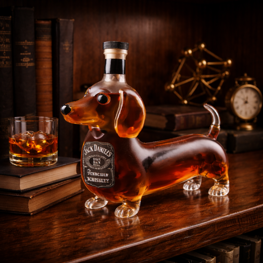 Jack Daniel's Whisky Bottle – Dachshund Edition