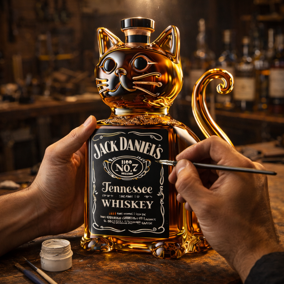 Macska Kiadás Whisky Palackok