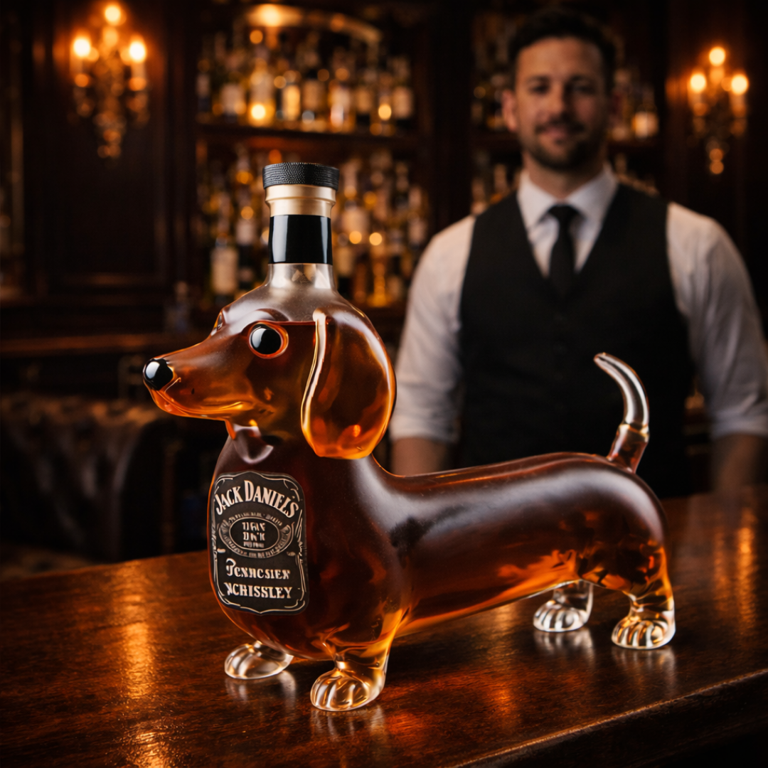 Jack Daniel's Whisky Bottle – Dachshund Edition