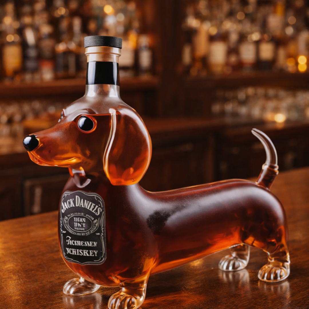 Jack Daniel's Whisky Bottle – Dachshund Edition