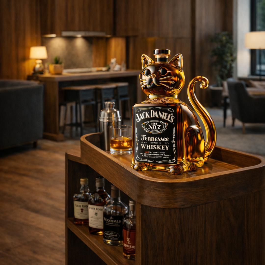Macska Kiadás Whisky Palackok