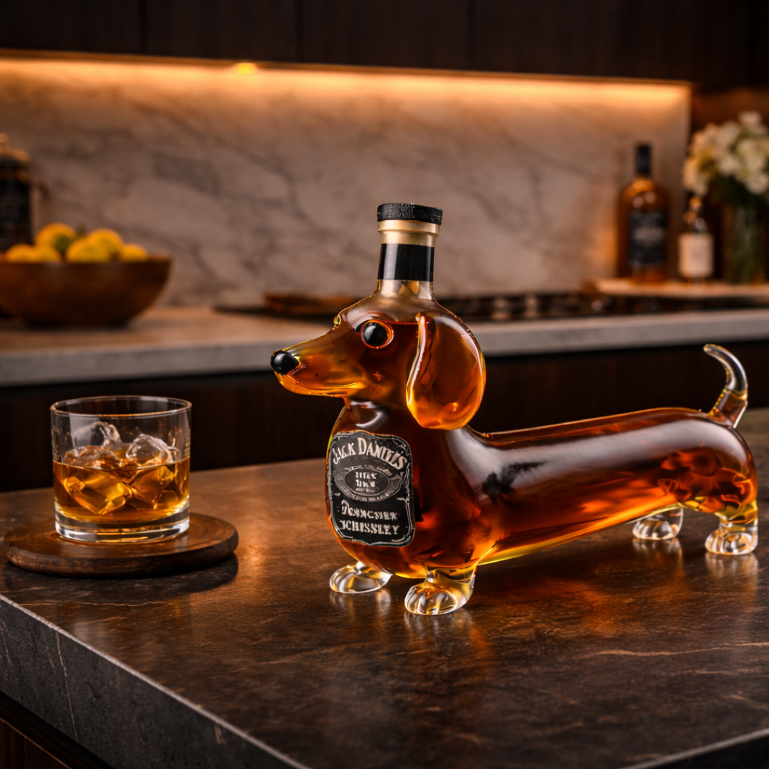 Jack Daniel's Whisky Bottle – Dachshund Edition