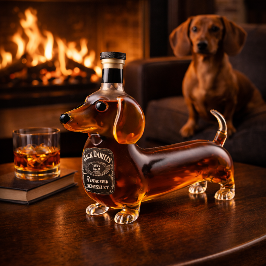 Jack Daniel's Whisky Bottle – Dachshund Edition