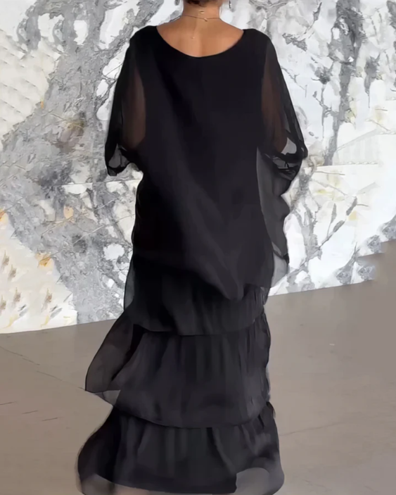 Lara – Elegáns, Hosszú, Laza Stílusú Ruha