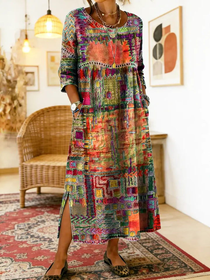 Manuela | Etnikai patchwork farmer ruha