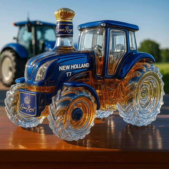 New Holland T7™ Whisky Üveg | Klasszikus Traktor Dizájn