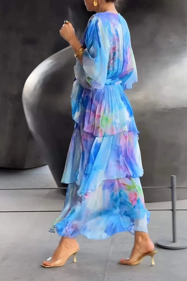Cassia – Elegáns Chiffon Ruha