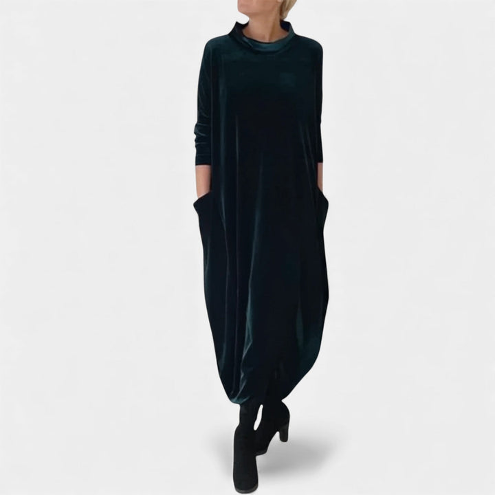 DEBORAH - VELÚR ELEGÁNS MAXI RUHA