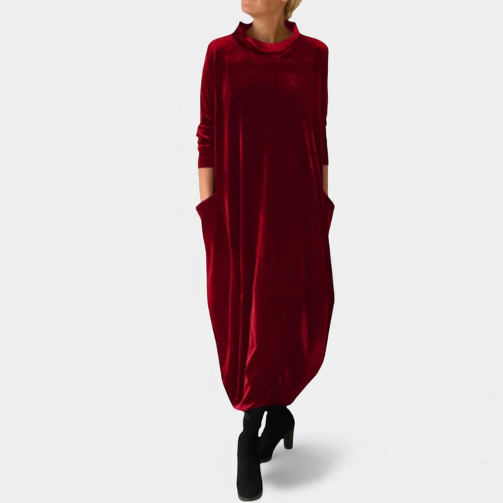 DEBORAH - VELÚR ELEGÁNS MAXI RUHA