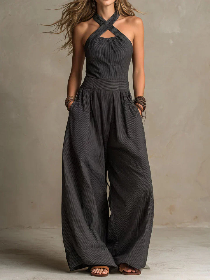 Ariana | Elegáns Keresztezett Nyakú Overall